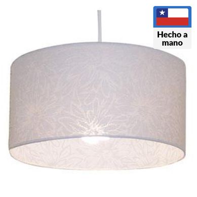 Lmpara colgante doble tela 1 luz E27