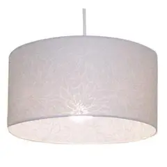 CAROLD STEVENS - Lámpara colgante doble tela 1 luz E27