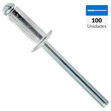 Remache tipo pop 3,2x8 mm 100 unidades