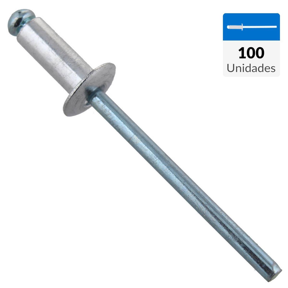 MAMUT - Remache tipo pop 4x10 mm 100 unidades