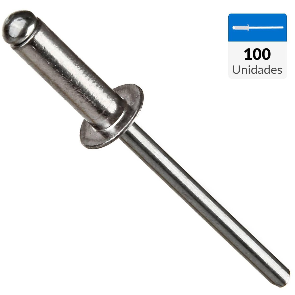 MAMUT - Remache tipo pop 4,8x12 mm 100 unidades