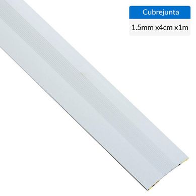 Cubrejunta 1 m plateado