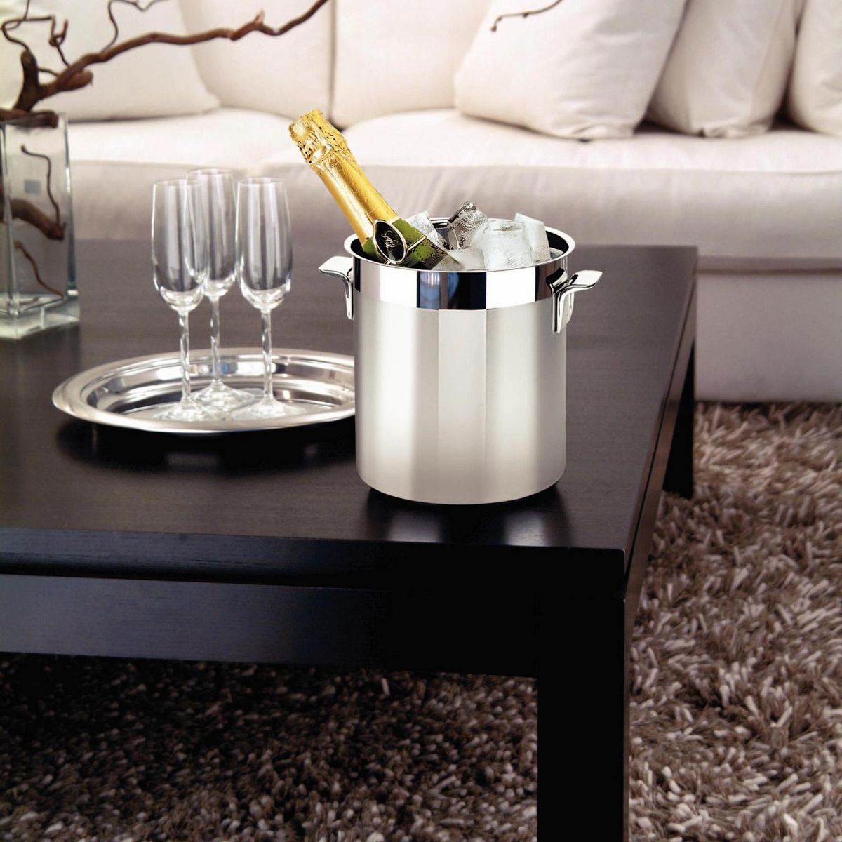 TRAMONTINA - Hielera acero inoxidable 18 cm