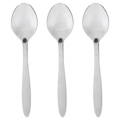 JUST HOME COLLECTION - Set de cucharas para té acero inoxidable 3 unidades plateado