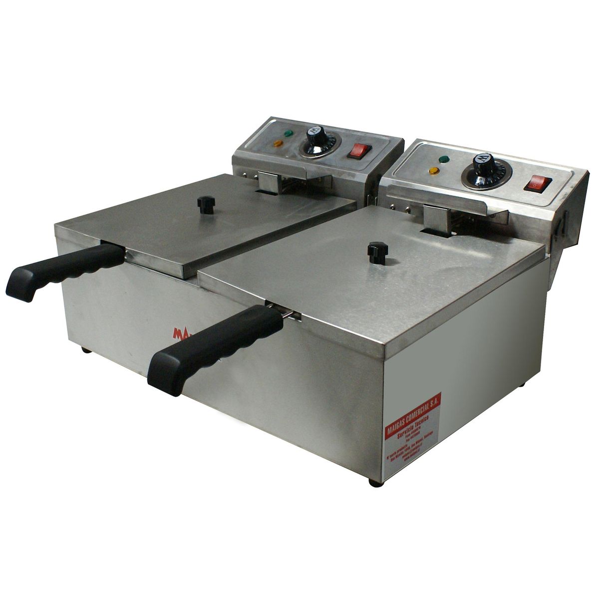 MAIGAS - Freidora eléctrica 5000 W gris