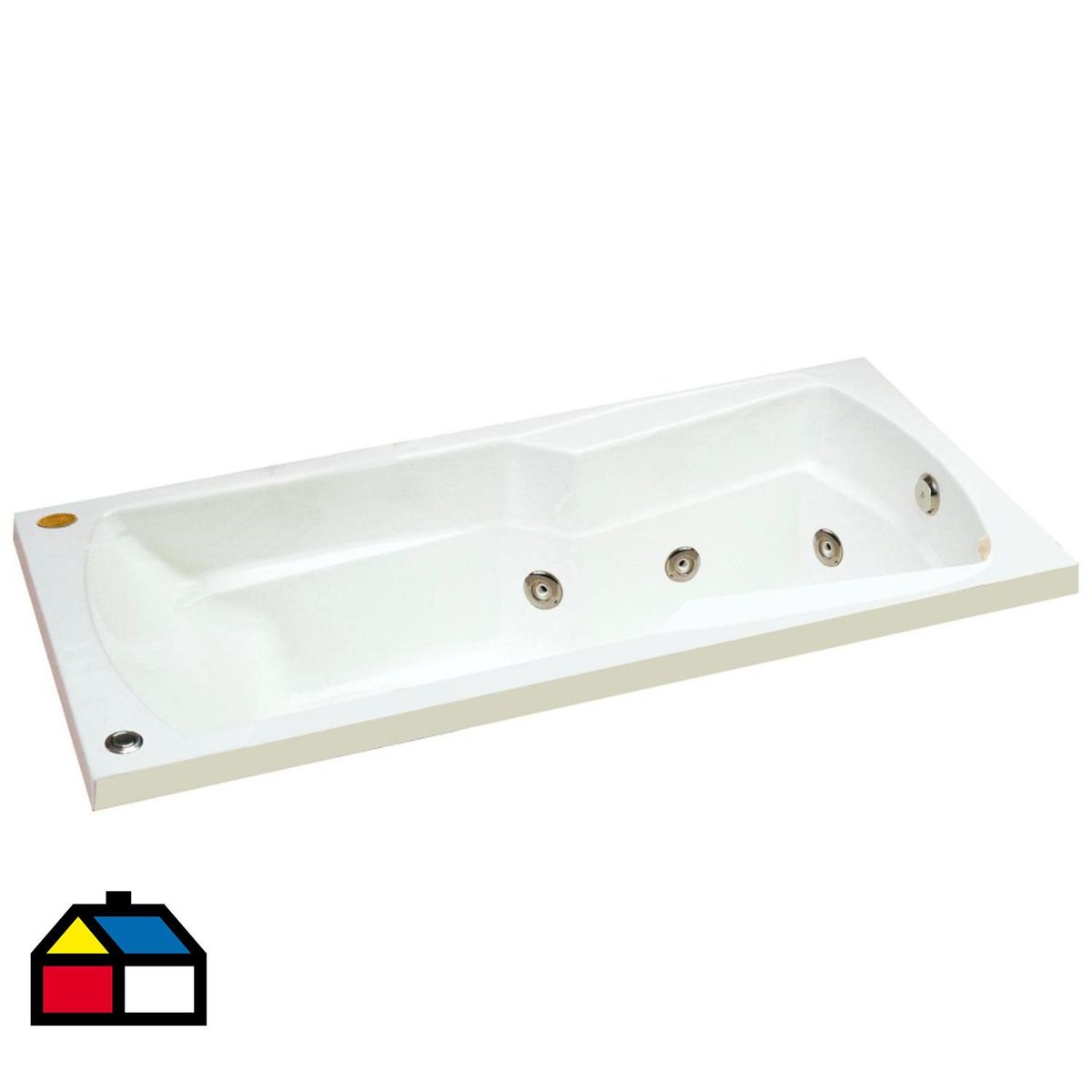 JACUZZI - Tina Hidromasaje 150 x 70 x 45 cm Vantage Derecha 7 Jets