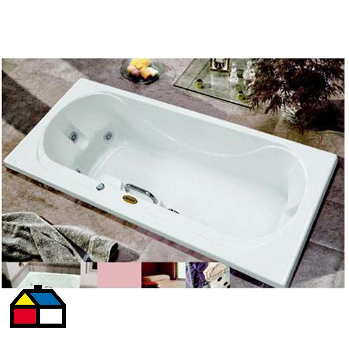 JACUZZI - Tina Hidromasaje 170 x 75 x 46 cm Spazia 6 Jets