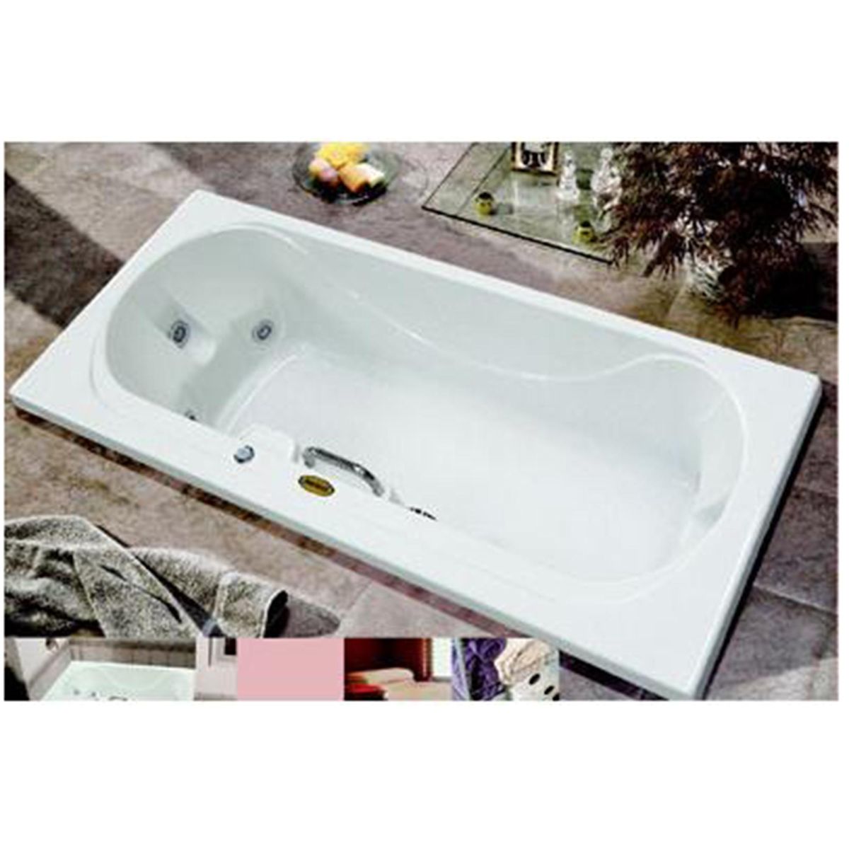 JACUZZI - Tina Hidromasaje 170 x 75 x 46 cm Spazia 6 Jets