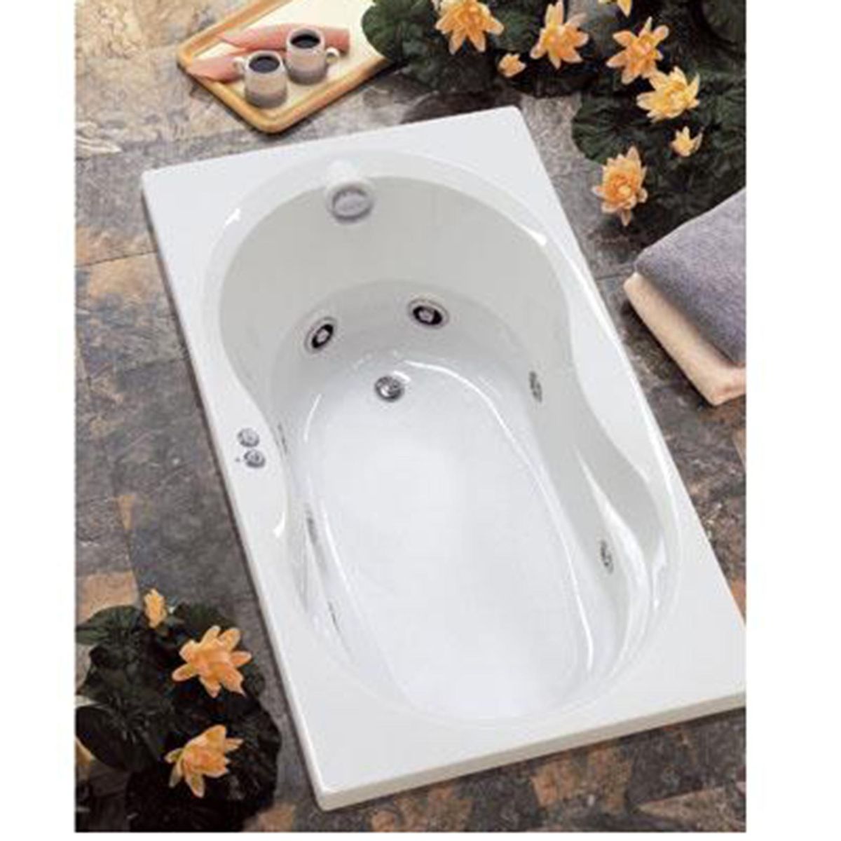 JACUZZI - Tina Hidromasaje 183 x 91 x 51 cm Espree Derecha 10 Jets