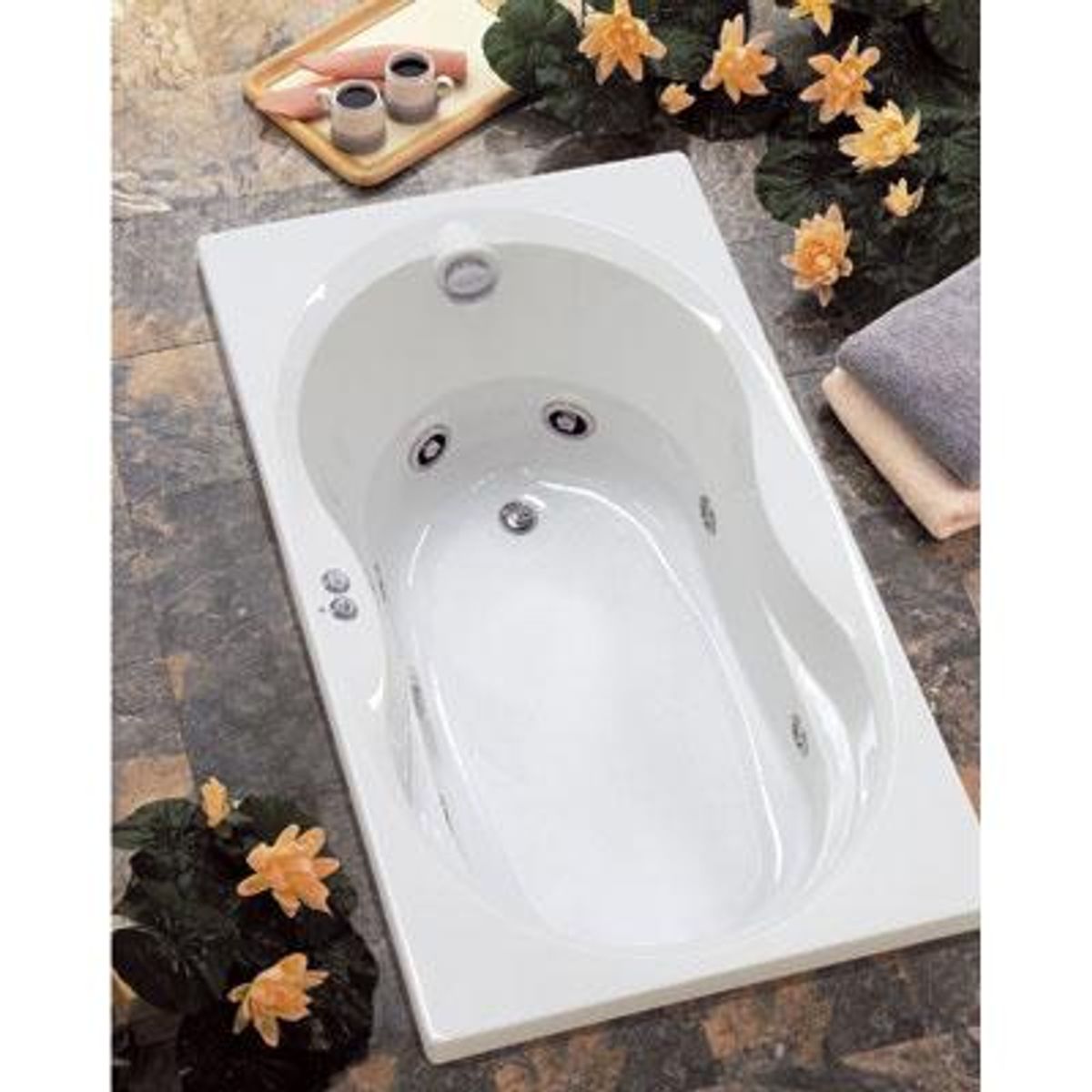 JACUZZI - Tina Hidromasaje 183 x 91 x 51 cm Espree Derecha 10 Jets