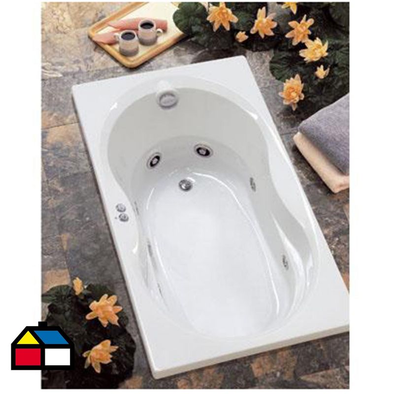 JACUZZI - Tina Hidromasaje 183 x 91 x 51 cm Espree Izquierda 10 Jets