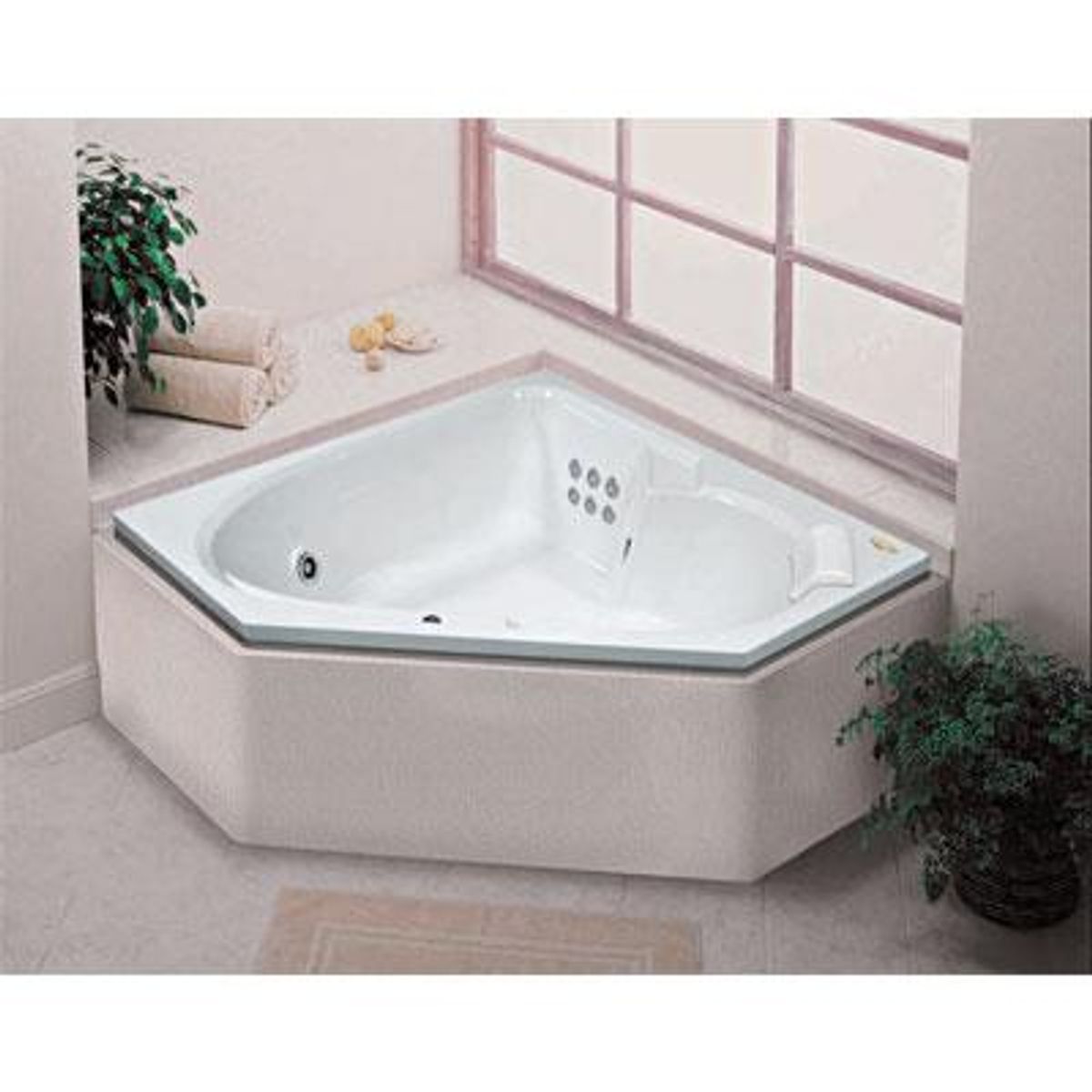 JACUZZI - Tina Hidromasaje 152 x 152 x 50 cm Bionda Izquierda 9 Jets