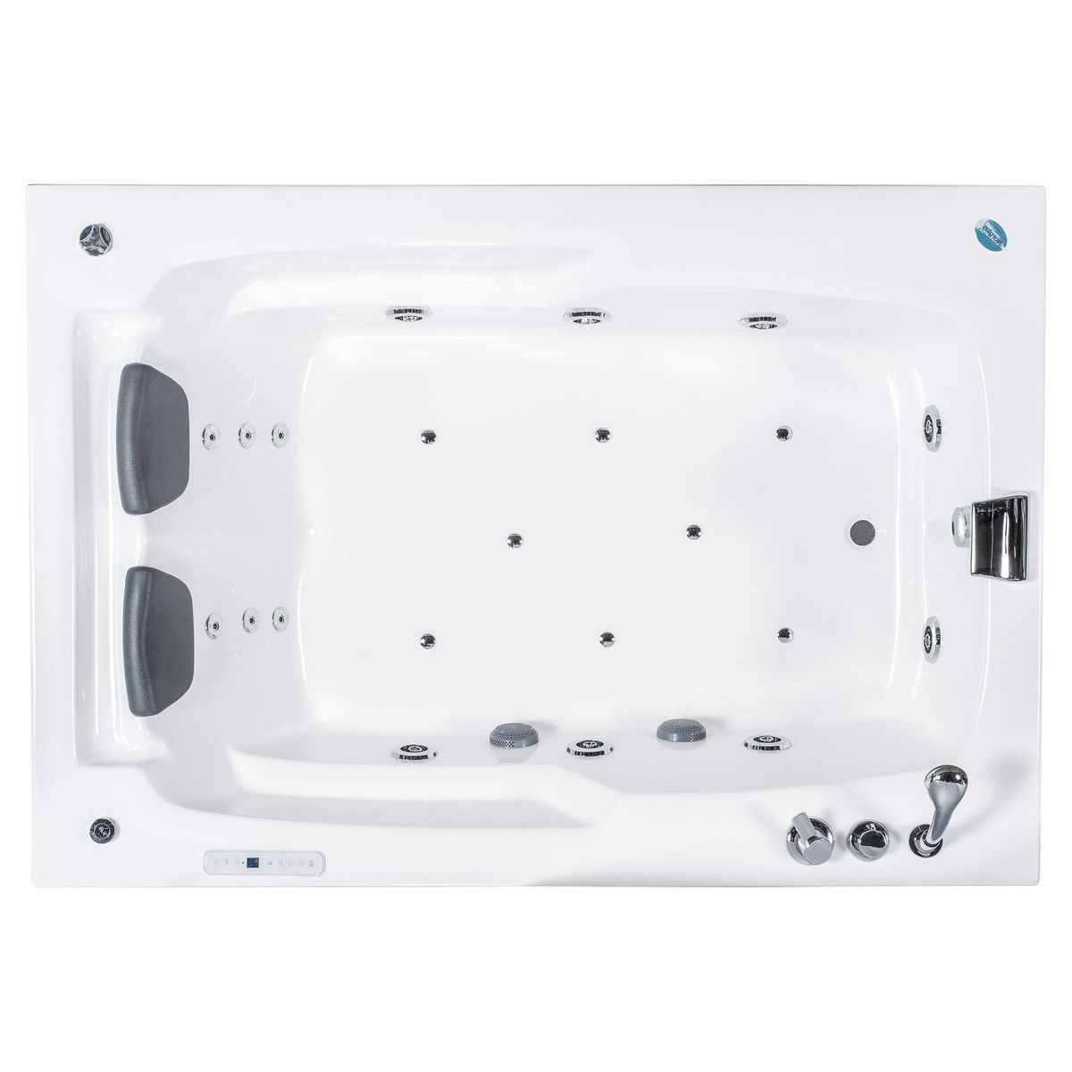 NORGLAS - Tina 177x122 cm hidromasaje Lebka full 8 jets derecha