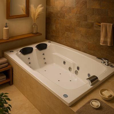 Imagen 2 del producto Tina 177x122 cm hidromasaje Lebka full 8 jets derecha