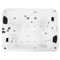 Tina hidromasaje 460 l andros 8 jets derecha 181x152x50 cm