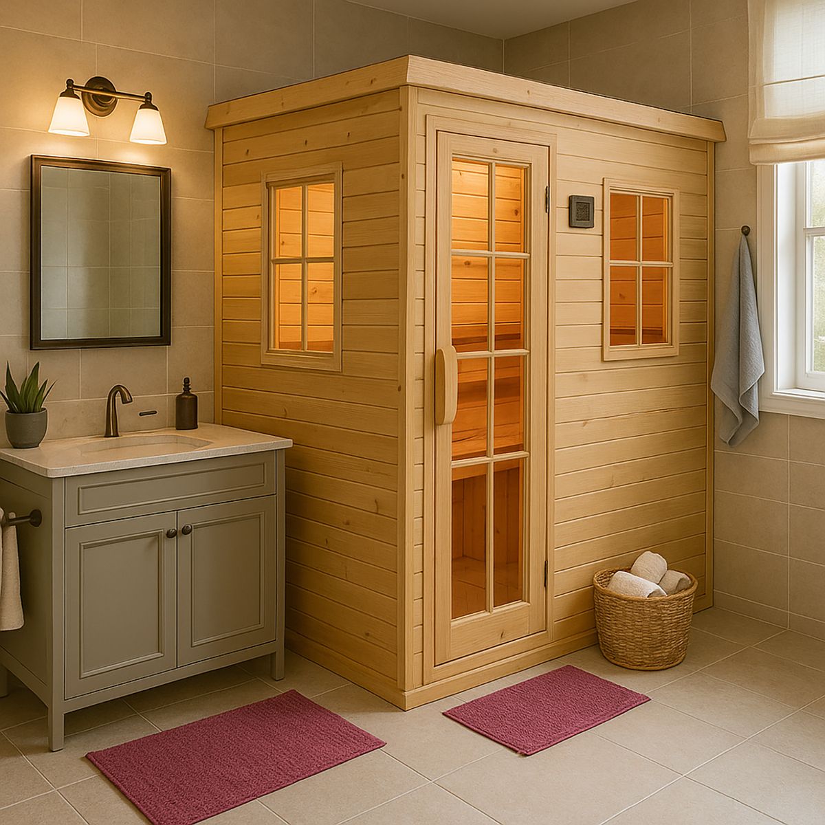 NORGLAS - Sala de sauna 200x135x206 cm