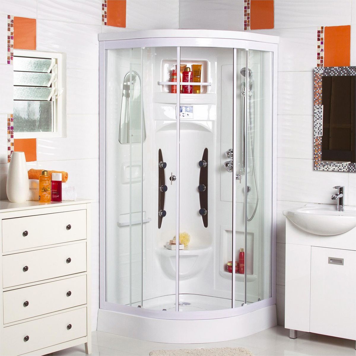 NORGLAS - Cabina de hidromasaje 90x90x210 cm