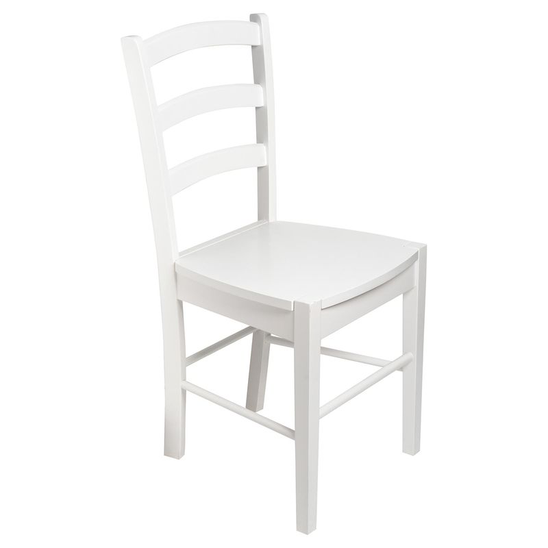 HOMY - Silla madera blanca Blanco.