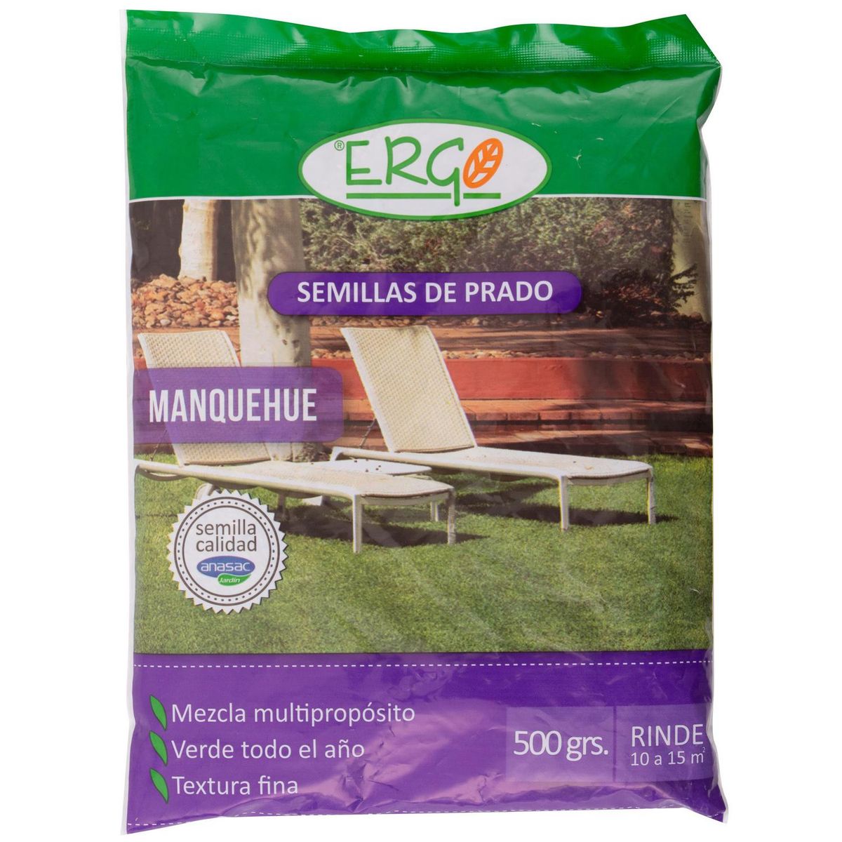 ERGO - Semilla de Pasto Manquehue 0.5 kg Bolsa