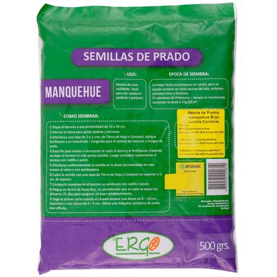 Imagen 2 del producto Semilla de Pasto Manquehue 0.5 kg Bolsa