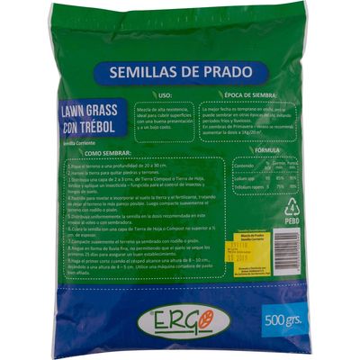 Imagen 2 del producto Semilla de Pasto Lawn Grass con Trébol 0.5 kg Bolsa