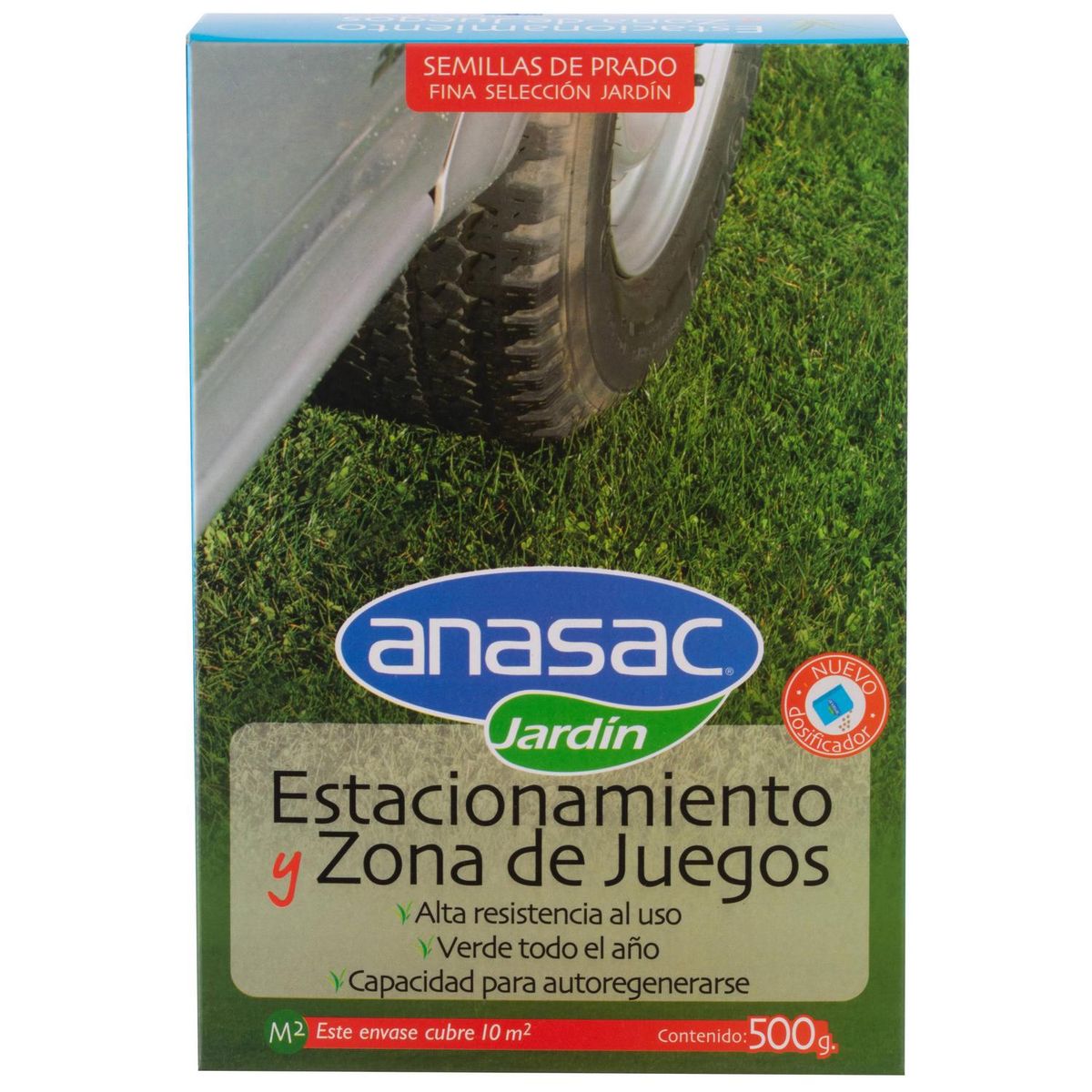 ANASAC - Semilla de Pasto Estacionamientos y Zonas de Juegos 0.5 kg Caja