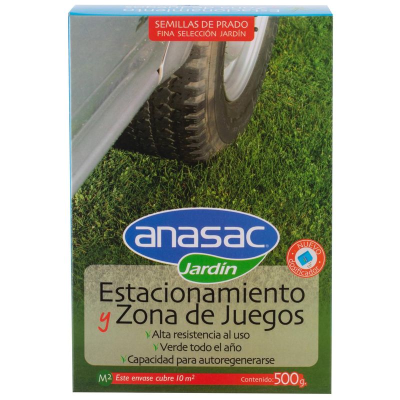 ANASAC - Semilla de Pasto Estacionamientos y Zonas de Juegos 500 gr Caja