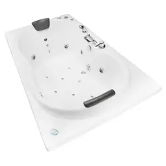 NORGLAS - Tina 183cm x 107cm  hidromasaje Evros full 8  jets izquierda