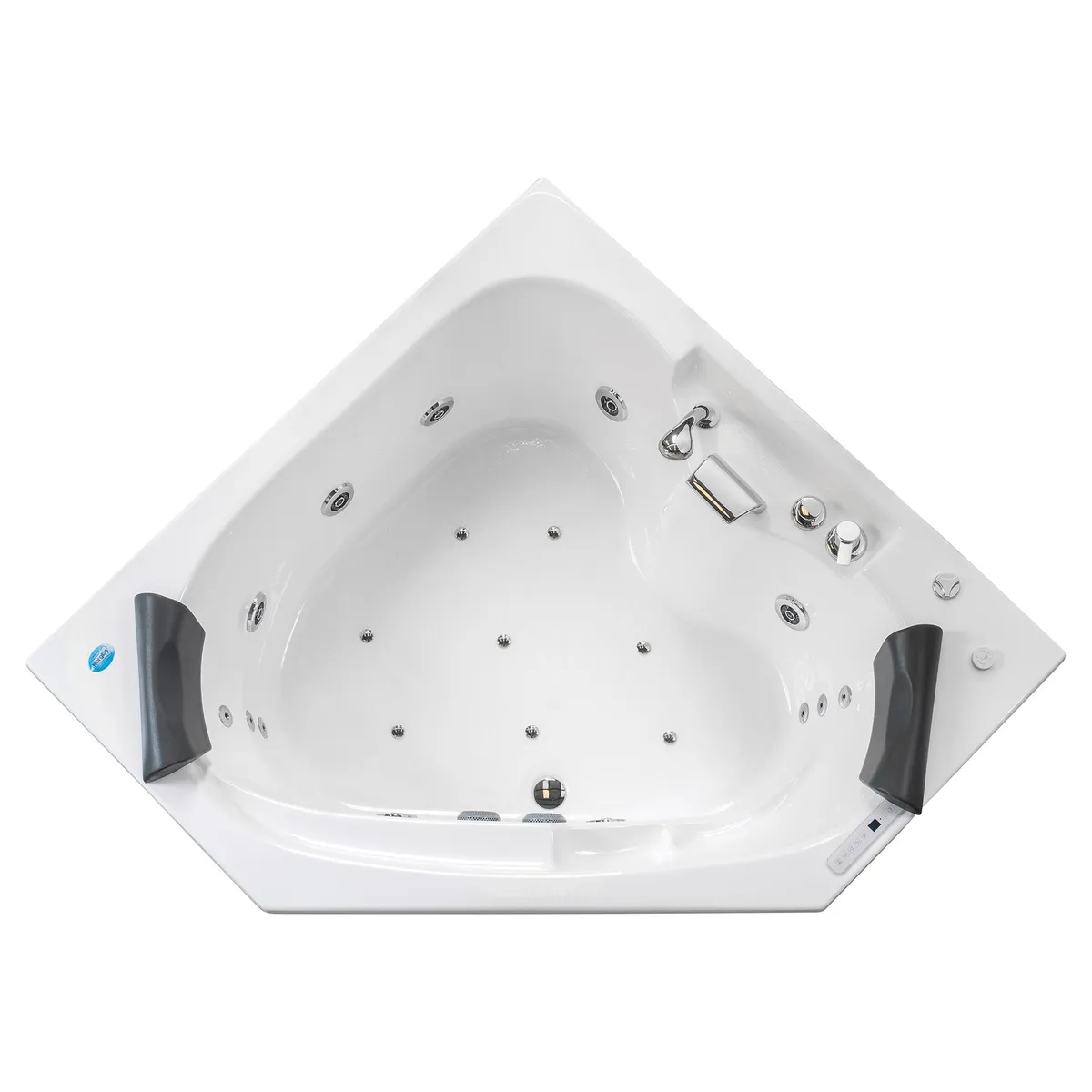 NORGLAS - Tina 150cm x 150cm  hidromasaje Creta full 7 jets izquierda norglas