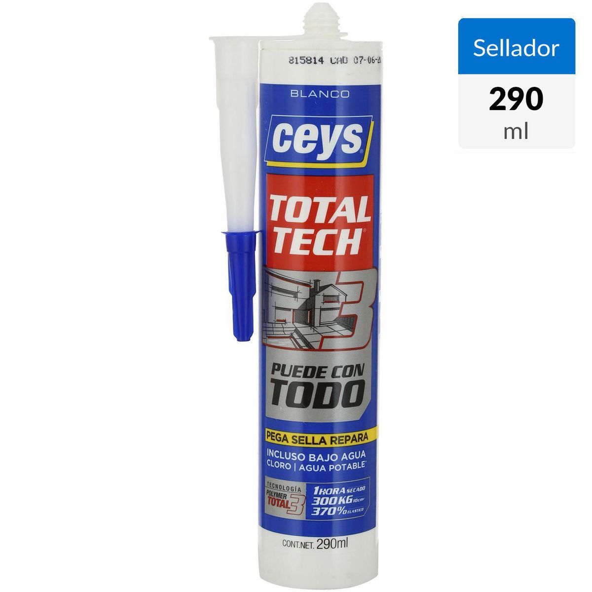 CEYS - Sellador Ceys Multiuso Blanco 290 ml Secado Rápido
