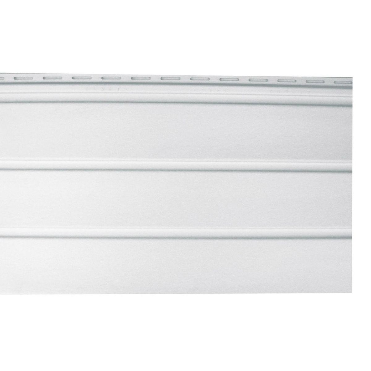 TRANSACO - 0,40 x 3,66 m Perfil bajo alero sólido blanco