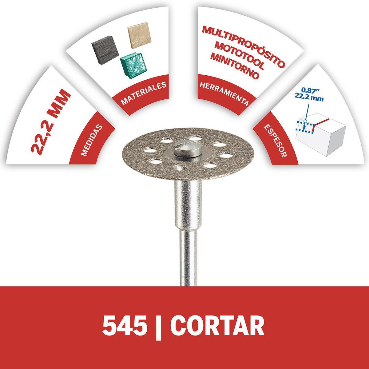 DREMEL - Disco diamantado 0,6 mm