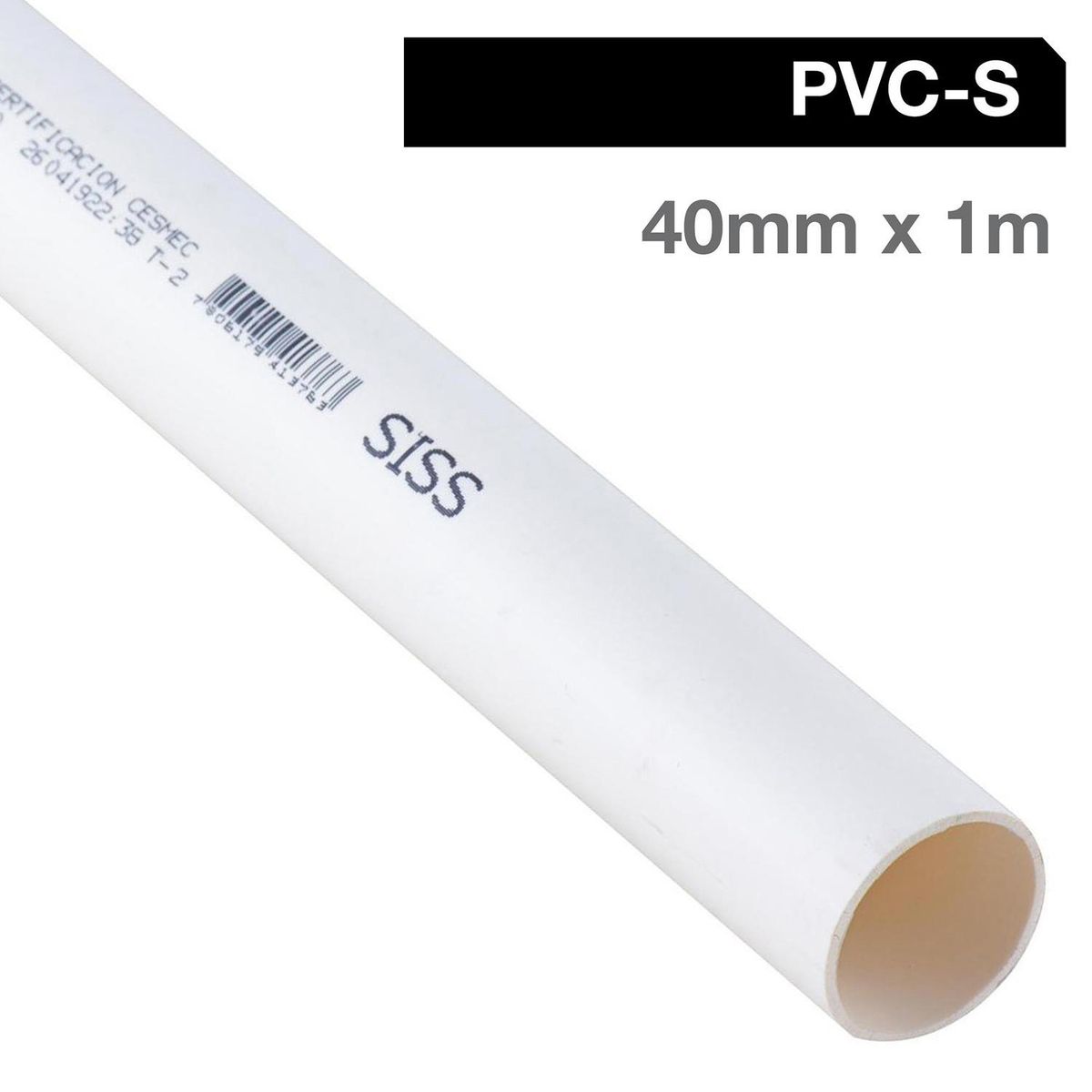 HOFFENS - Tubo PVC Otros fluidos 40 mmx100 cm