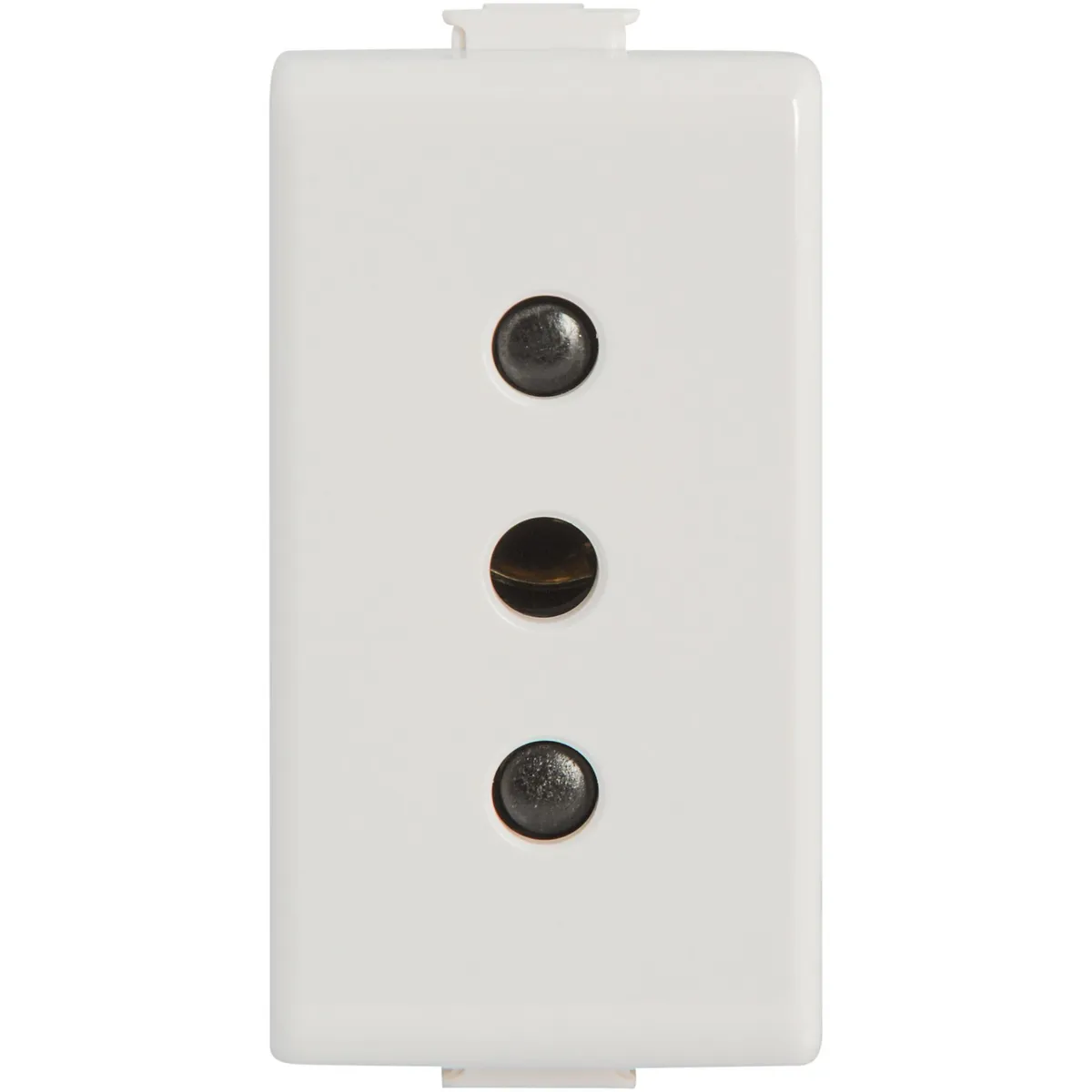 BTICINO - Módulo tomacorriente 2p+t 10 A blanco