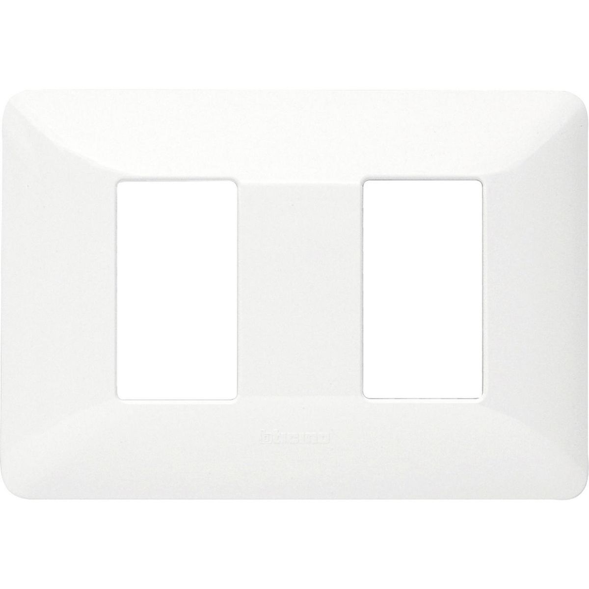 BTICINO - Placa 2 módulos blanco