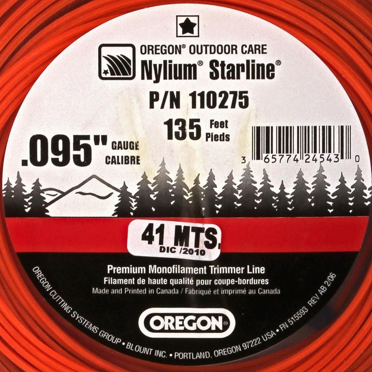 OREGON - Nylon para orilladora 2,4 mm - largo 41 m