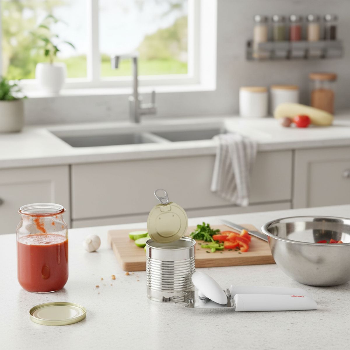 LEIFHEIT - Abrelatas acero inoxidable