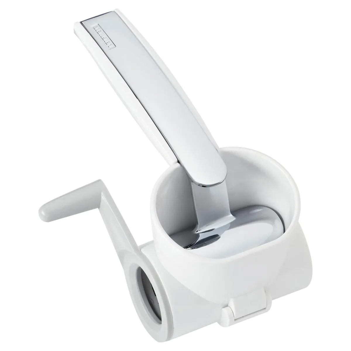 LEIFHEIT - Rallador de Queso Leifheit Inoxidable Blanco Giratorio Manual