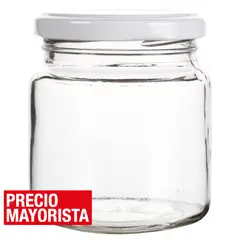 CASA BONITA - Frasco con tapa 260 ml vidrio transparente