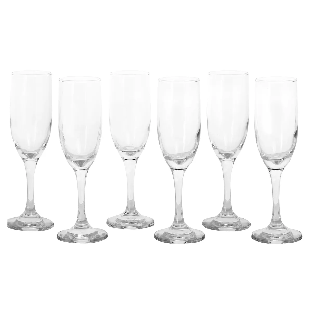 CRISTAR - Set 6 Copas de Champán 183 ml Vidrio Transparente