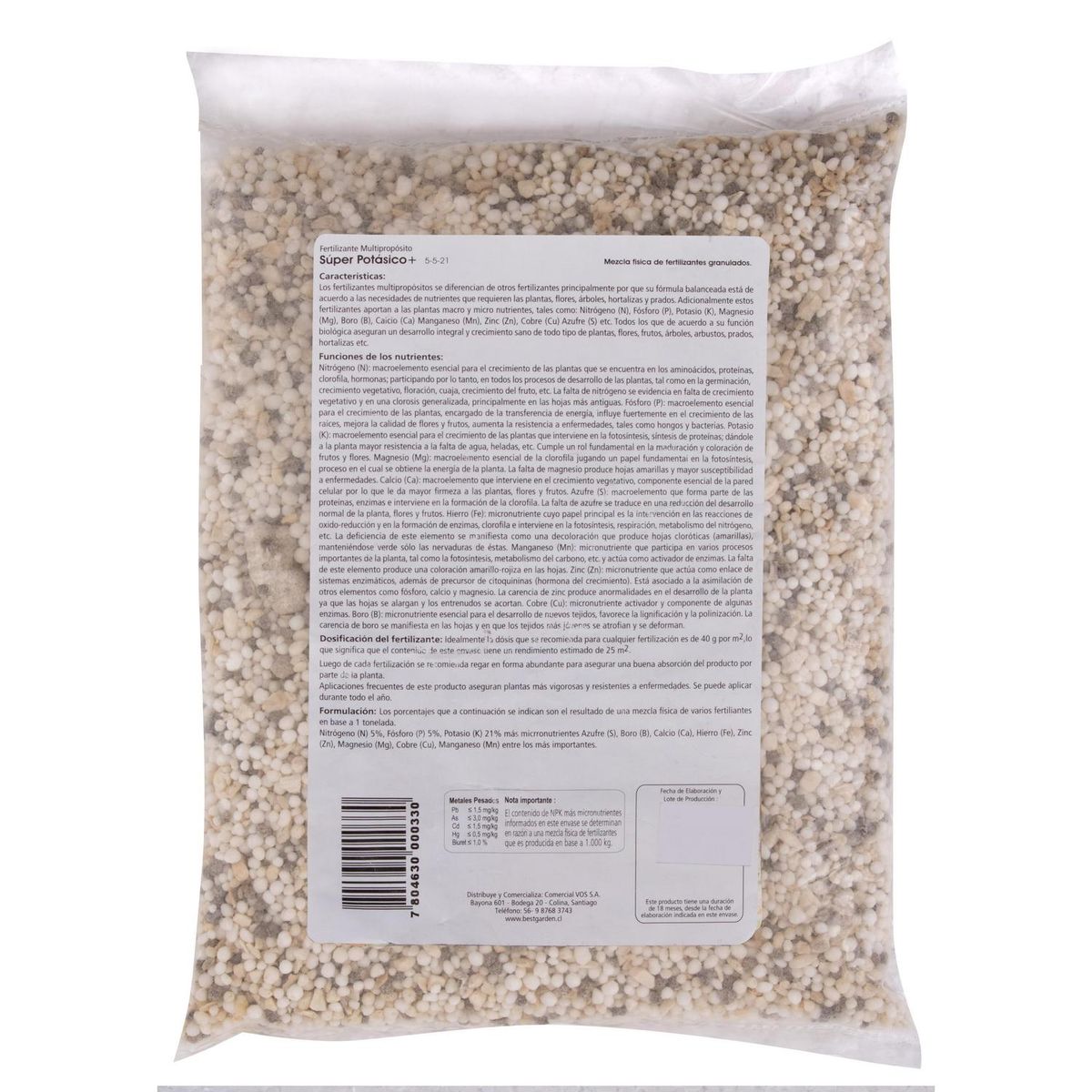BEST GARDEN - Fertilizante para platas y árboles 1 kg bolsa