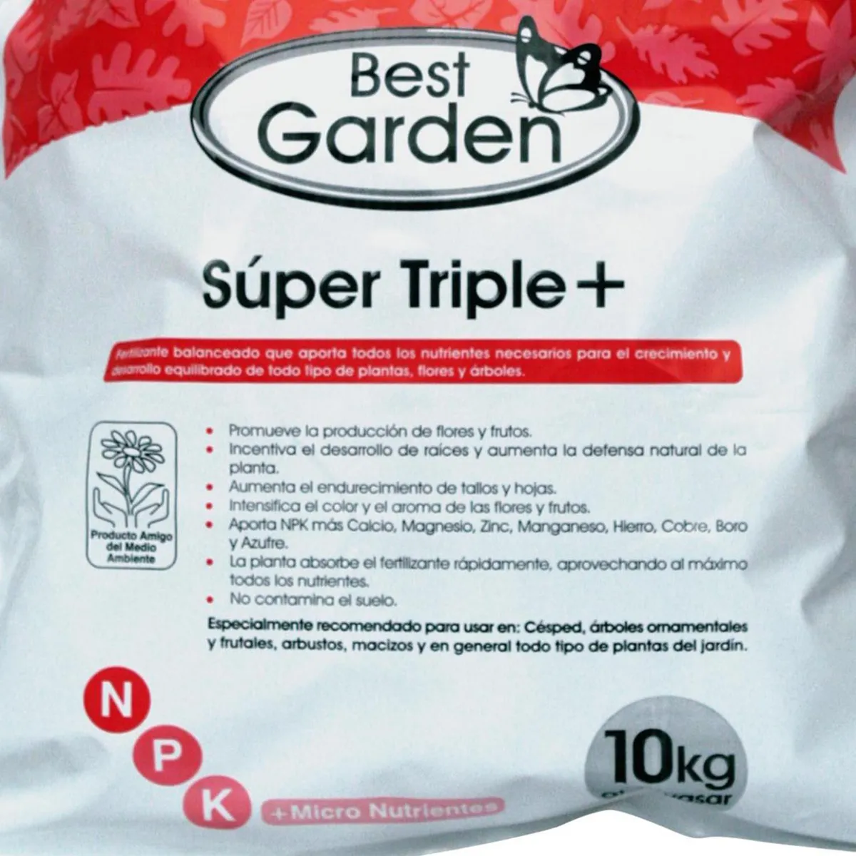 BEST GARDEN - Fertilizante para plantas y árboles 10 kg saco