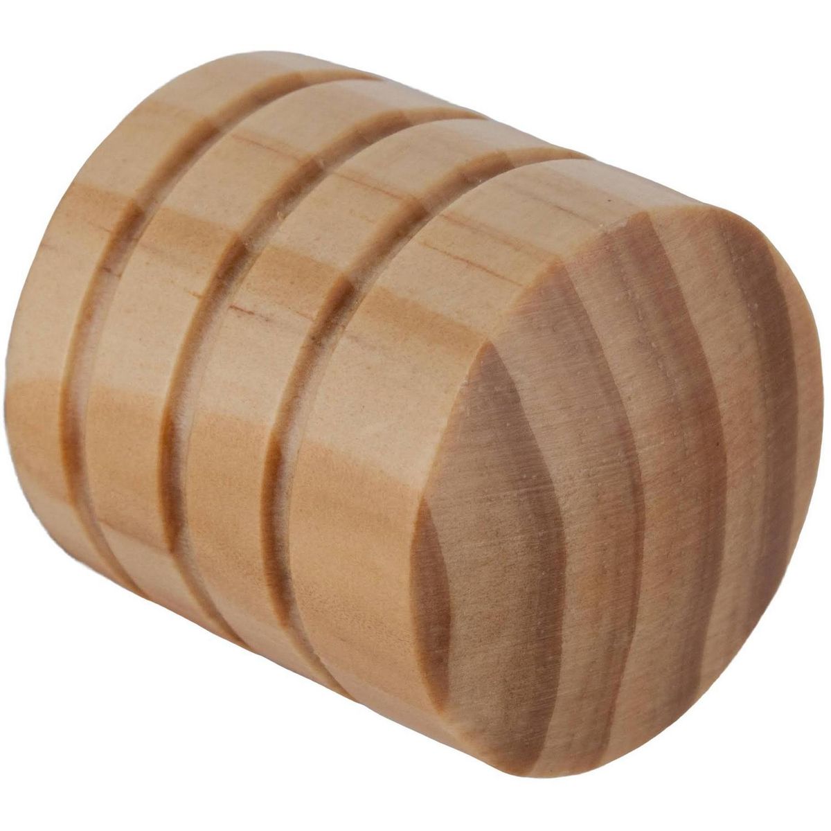 JUST HOME COLLECTION - Set de terminales para barra de cortina 19 mm 2 unidades natural