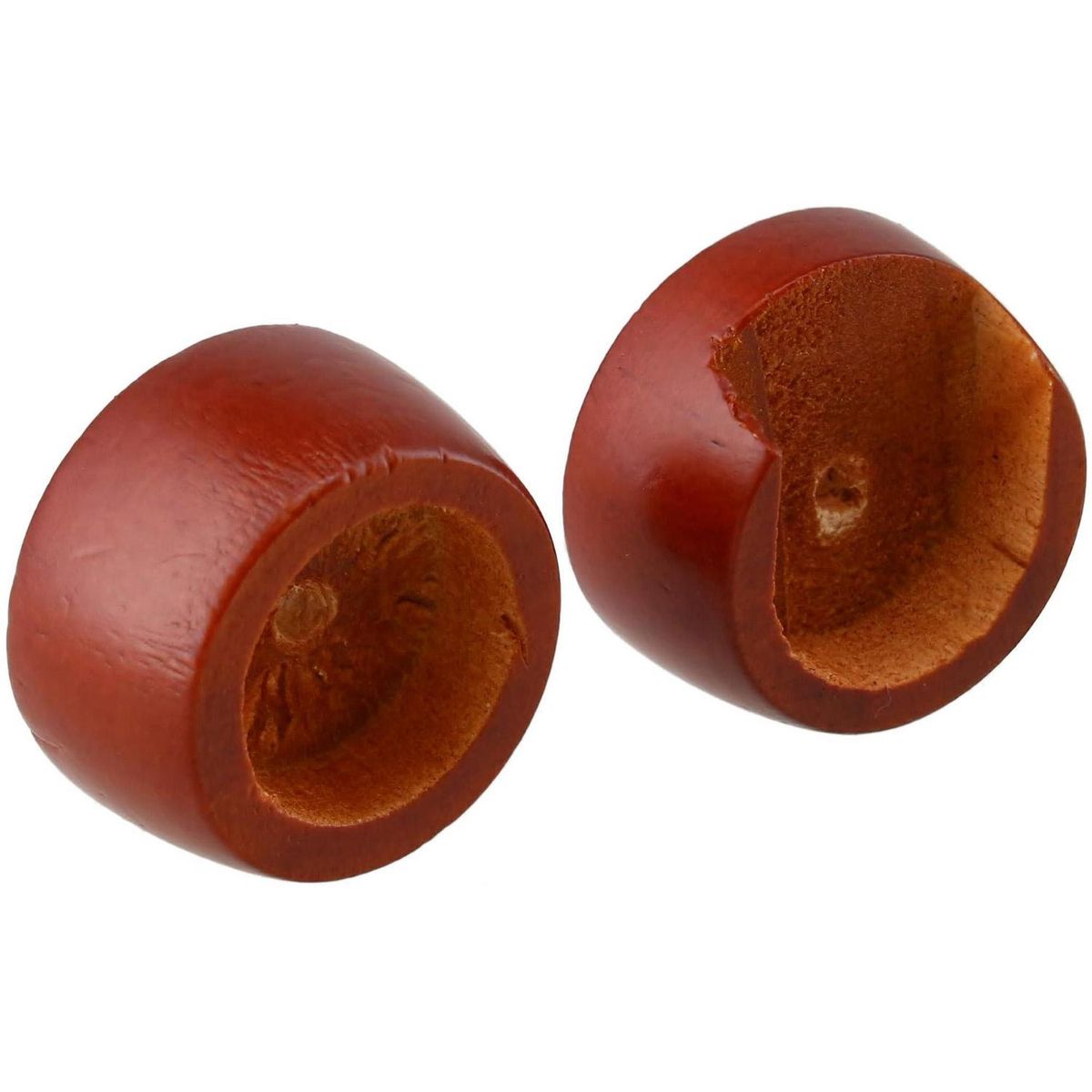 Set de soportes para barra de cortina 19 mm 2 unidades chocolate, marca JUST HOME COLLECTION - Foto Principal
