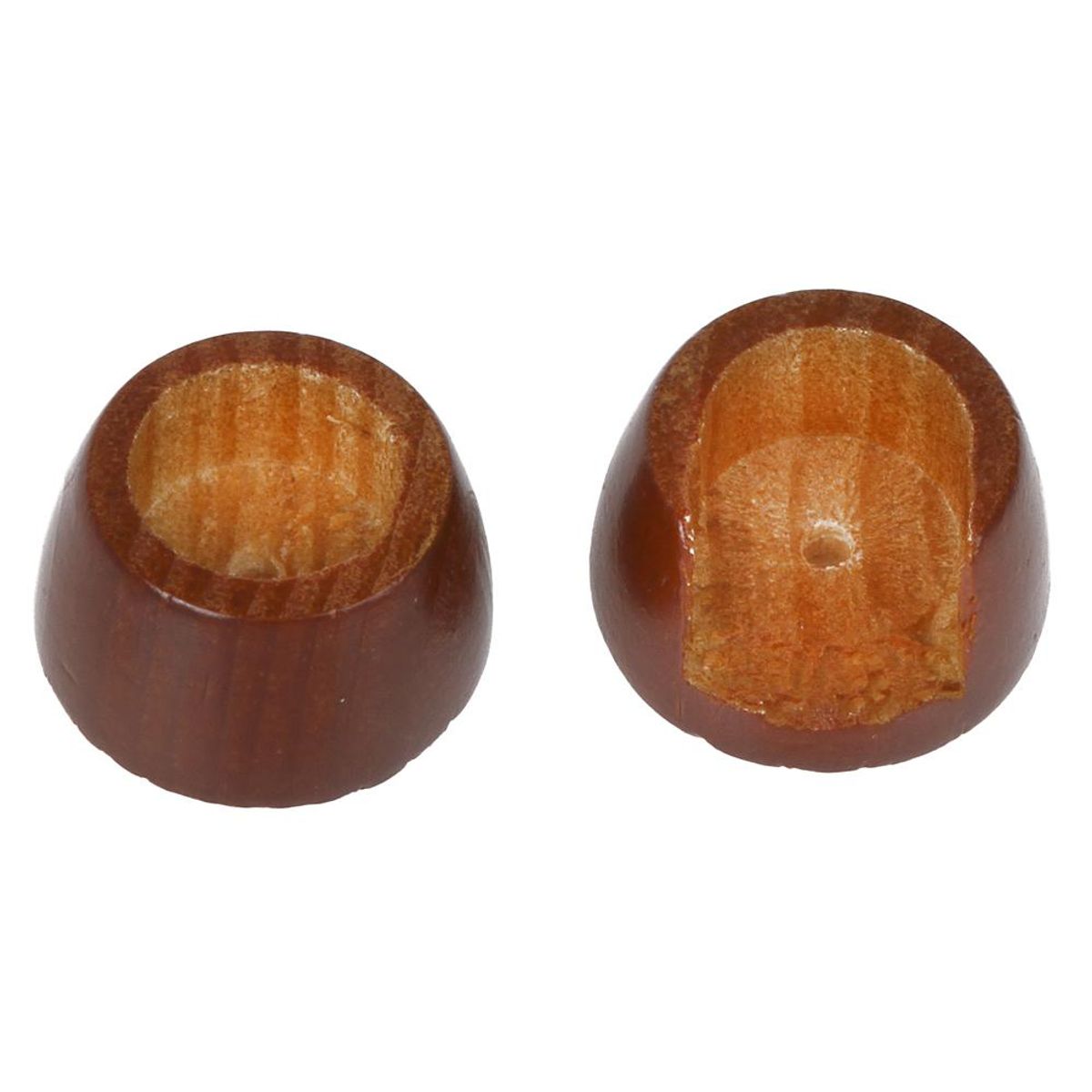 Set de soportes para barra de cortina 19 mm 2 unidades chocolate, marca JUST HOME COLLECTION - Foto 2
