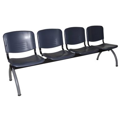 Silla Visita Iso 78x200x64 cm Gris