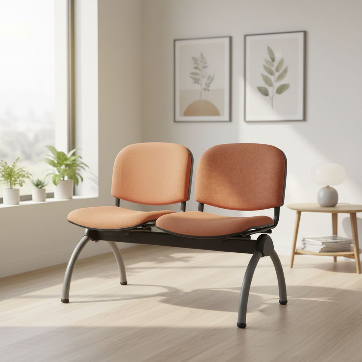 BASFLEX - Banqueta Visita Iso 2 asientos 78x100x64 cm