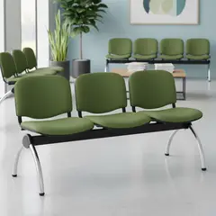 BASFLEX - Banqueta 3 Asientos Visita Iso Gris