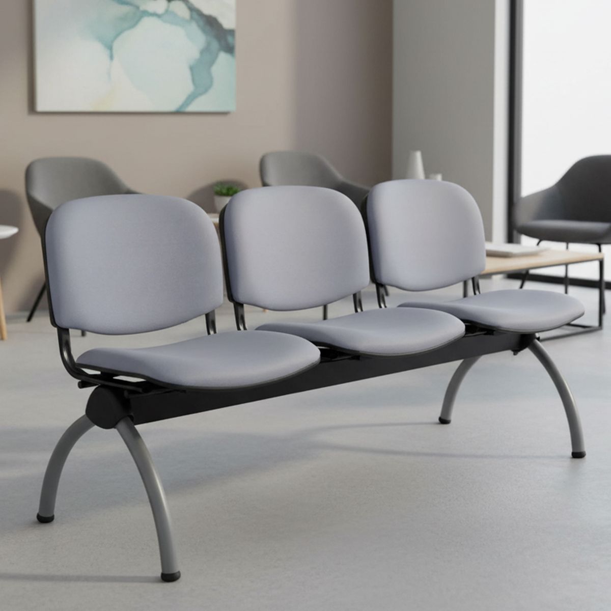 BASFLEX - Banqueta 3 Asientos Visita Iso78x64x150 cm