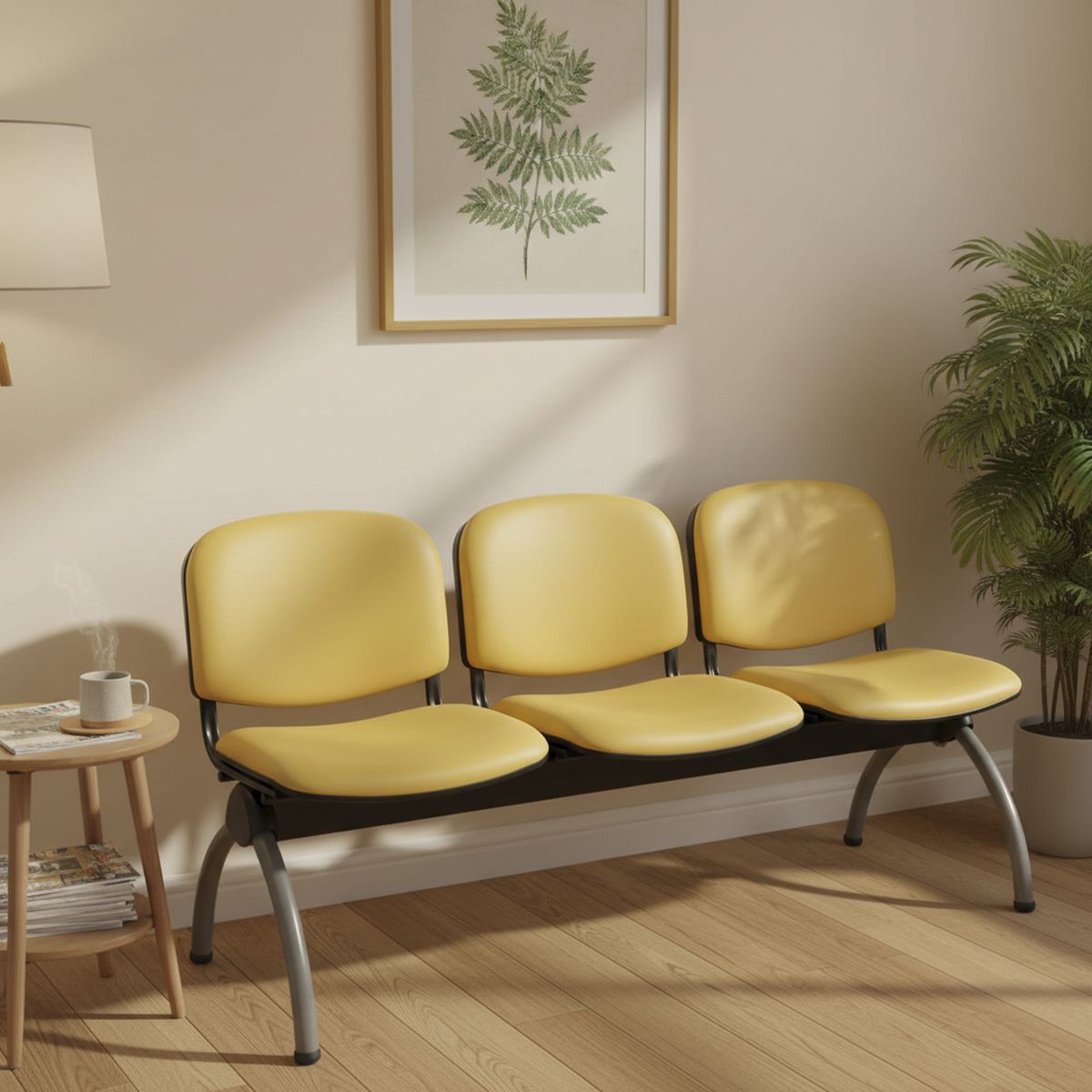 BASFLEX - Banqueta 3 Asientos Visita Iso78x64x150 cm